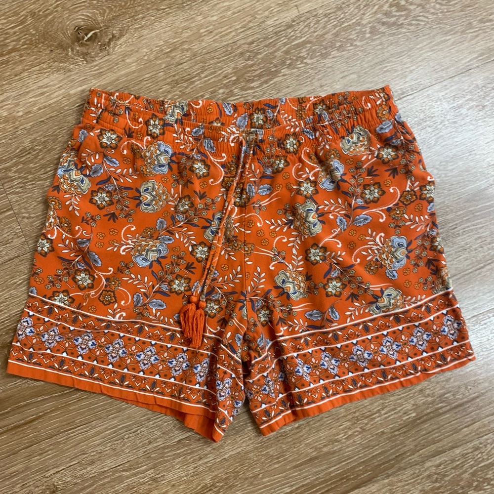 J. Jill Orange Floral Women's Cargo Shorts